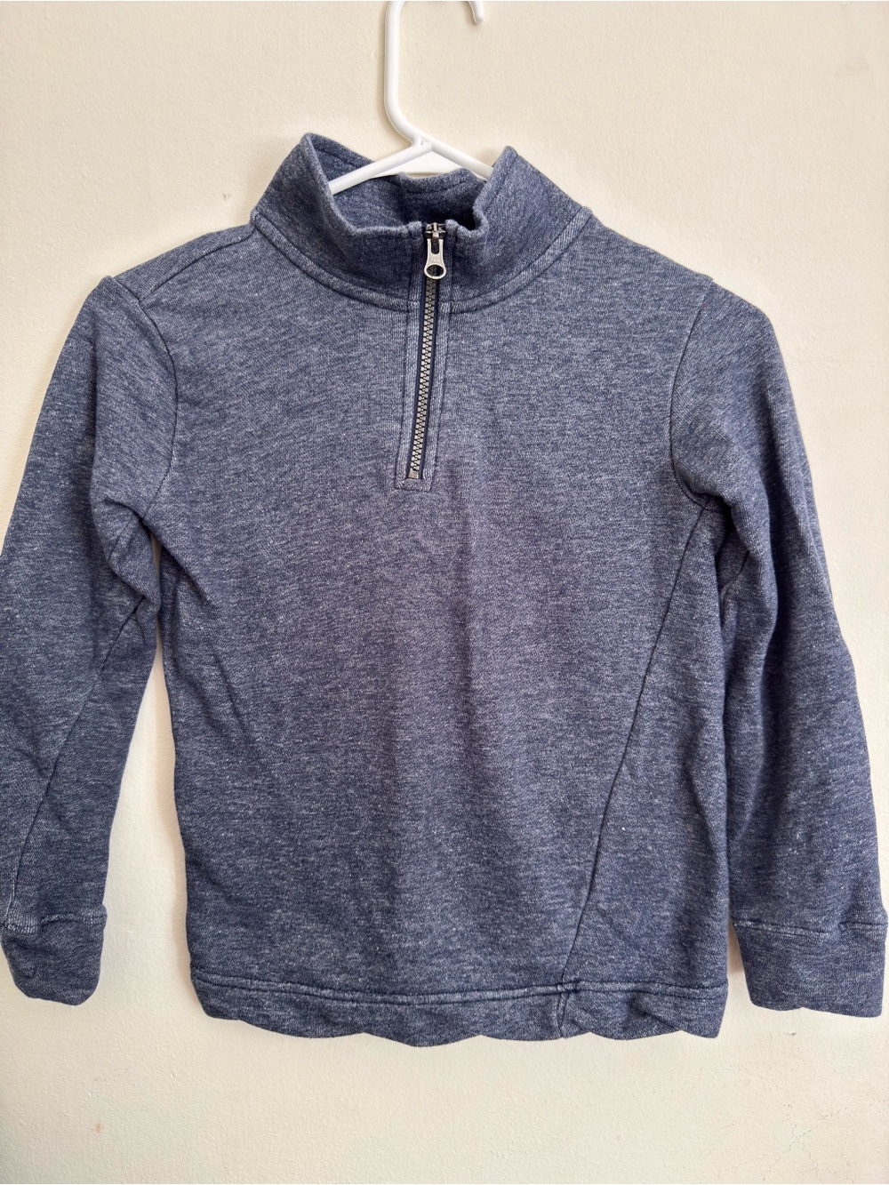 Place Kids Heather Navy Half-Zip Pullover Sweatshirt